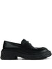 Men's black Camper lab platform loafers with strap