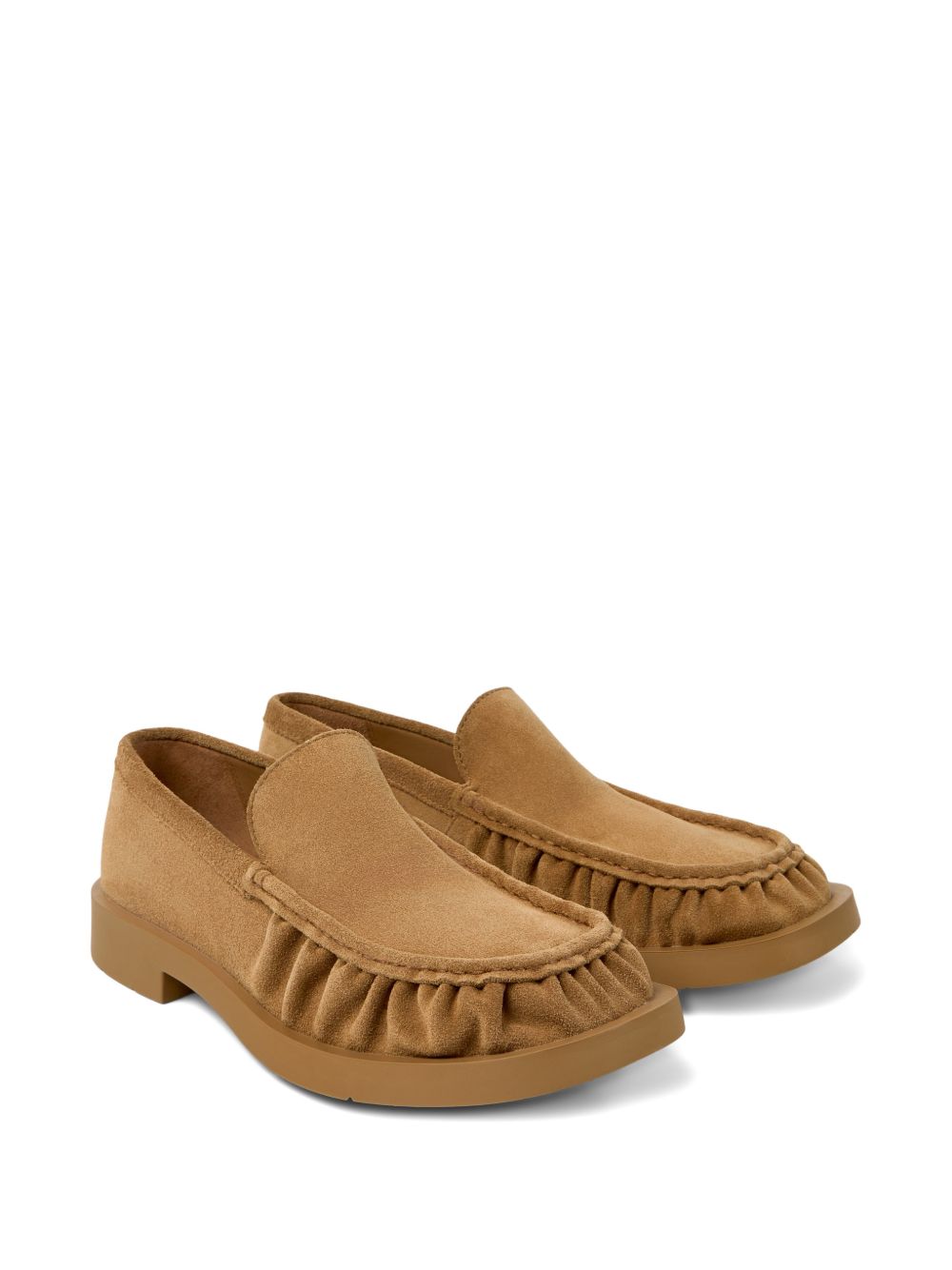 Mocassini con volant in marrone Camper lab - uomo 