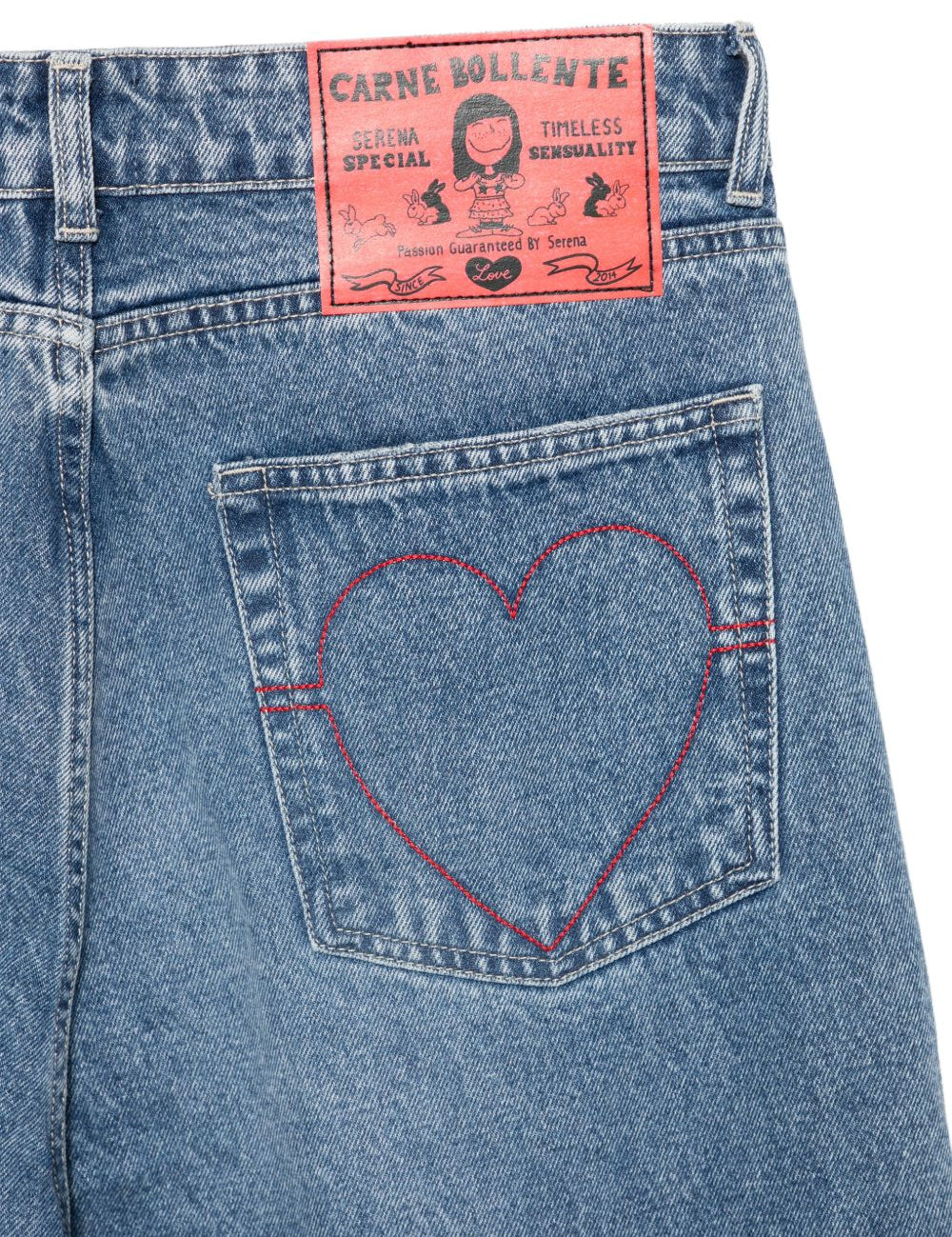 Jeans con effetto vissuto in blu Carne bollente - uomo 