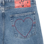 Jeans con effetto vissuto in blu Carne bollente - uomo 