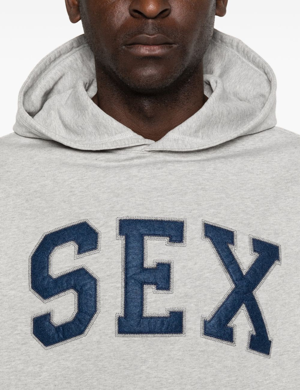 Felpa SEX con cappuccio in grigio Carne bollente - uomo 