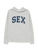 Men's Hot-Boiled Meat SEX Hoodie in Grey