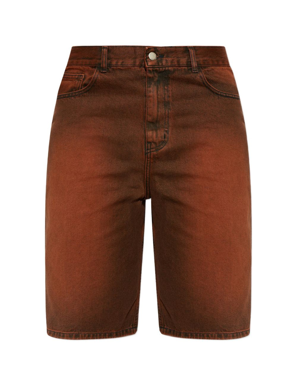 Shorts con ricamo in marrone Carne bollente - uomo 
