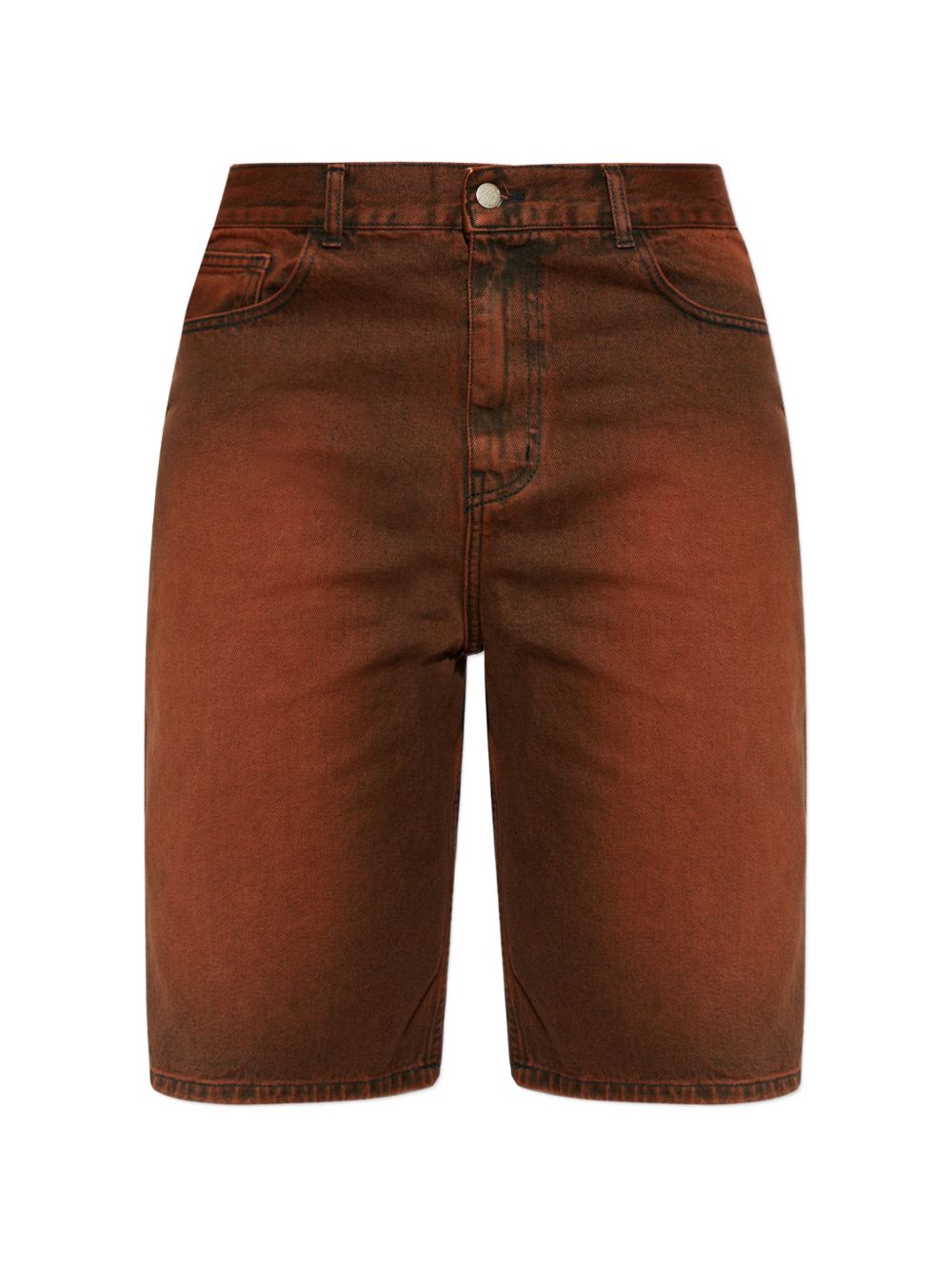 Shorts con ricamo in marrone Carne bollente - uomo 