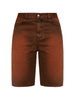 Boiled beef brown embroidered shorts - men