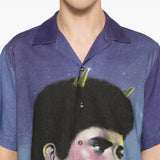 Camicia con stampa grafica multicolore Carne bollente - uomo 