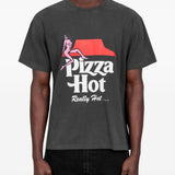 T-shirt Pizza Hot in nero Carne bollente - uomo 