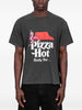 T-shirt Pizza Hot in nero Carne bollente - uomo