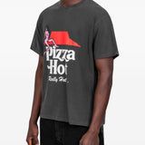 T-shirt Pizza Hot in nero Carne bollente - uomo 