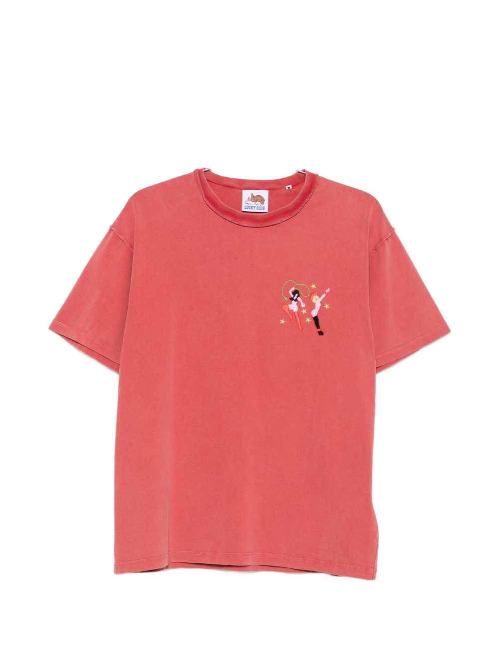 T-shirt con dettagli ricamati in rosso Carne bollente - uomo 