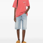 T-shirt con dettagli ricamati in rosso Carne bollente - uomo 
