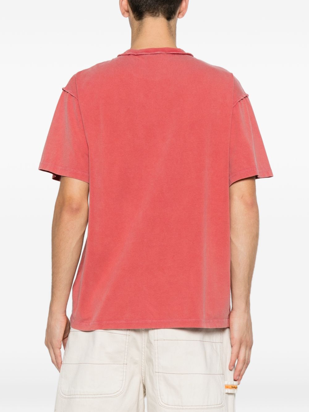 T-shirt con dettagli ricamati in rosso Carne bollente - uomo 