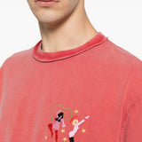 T-shirt con dettagli ricamati in rosso Carne bollente - uomo 
