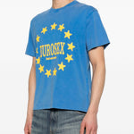 T-shirt con stampa stelle in blu Carne bollente - uomo 
