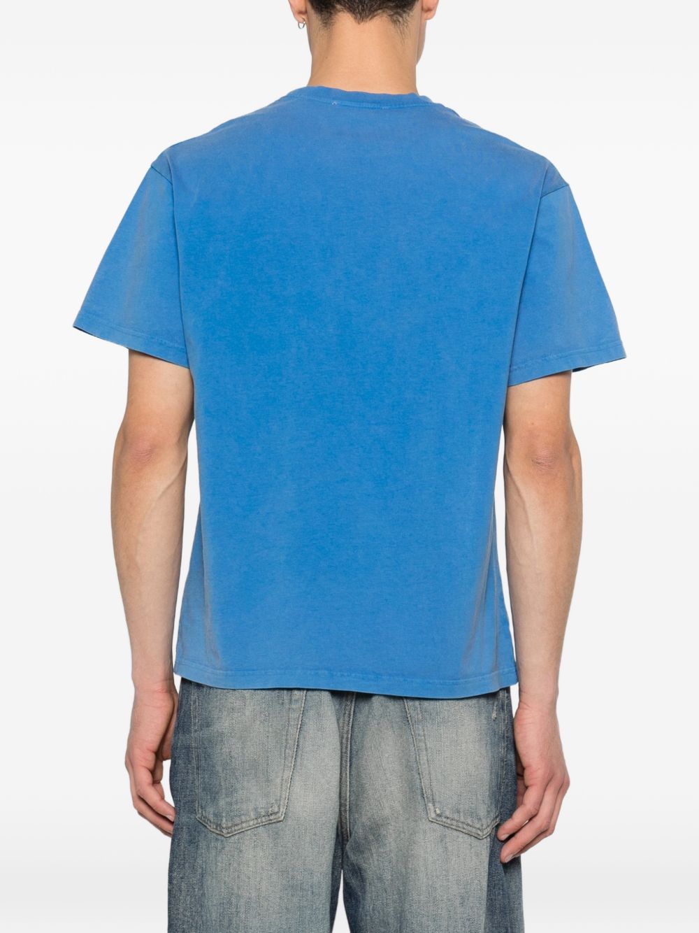 T-shirt con stampa stelle in blu Carne bollente - uomo 