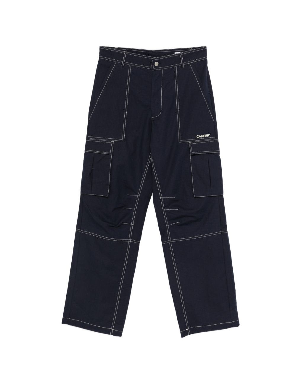 Jeans cargo con cuciture a contrasto in blu Carrer - uomo 