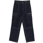 Jeans cargo con cuciture a contrasto in blu Carrer - uomo 