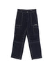 Men's Carrer blue cargo jeans with contrast stitching