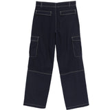 Jeans cargo con cuciture a contrasto in blu Carrer - uomo 