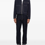 Giacca-camicia Bay con zip in blu Carrer - uomo 