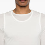 T-shirt a maniche  lunghe Doria in bianco Carrer - uomo 