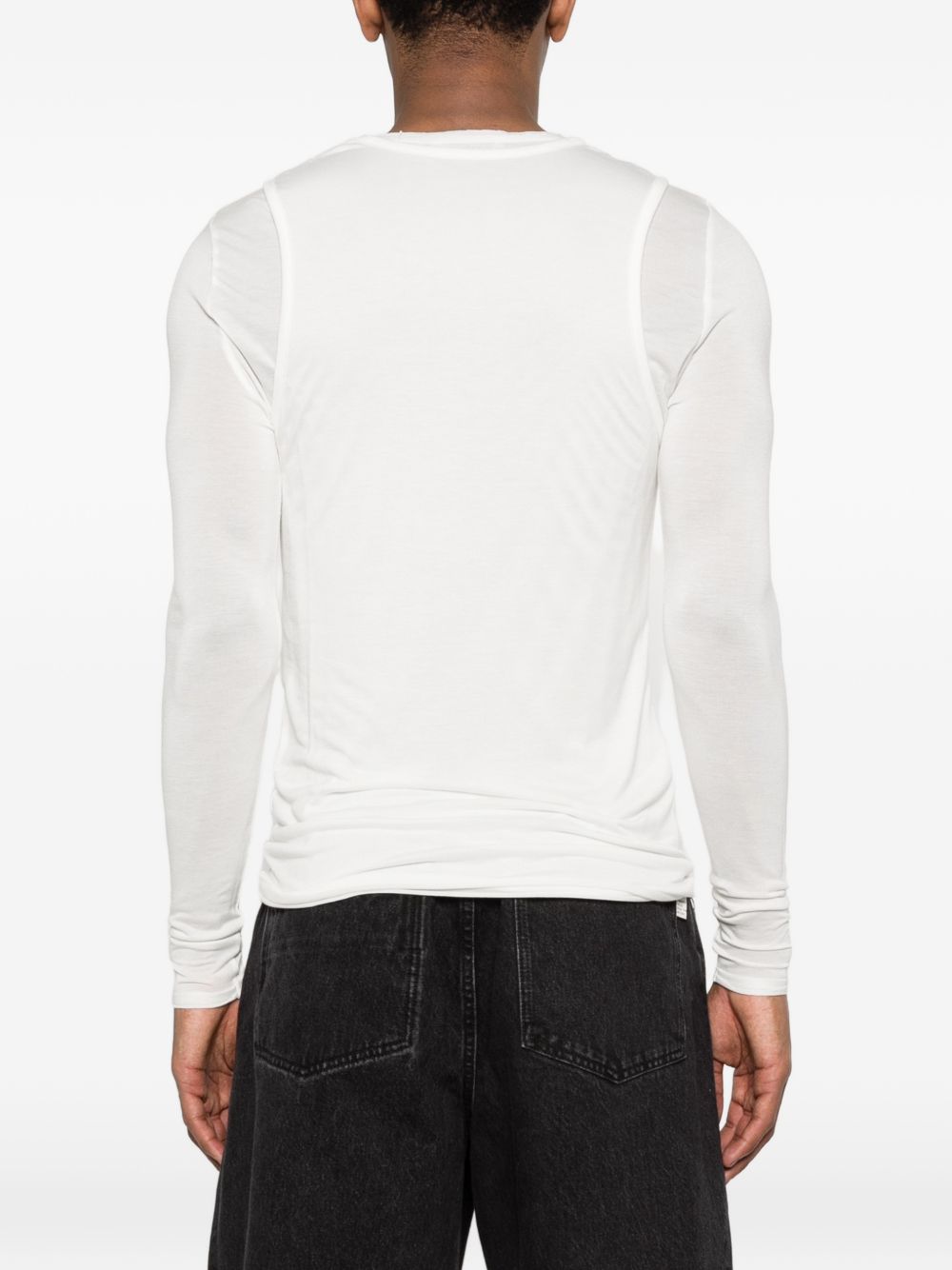 T-shirt a maniche  lunghe Doria in bianco Carrer - uomo 