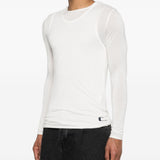 T-shirt a maniche  lunghe Doria in bianco Carrer - uomo 