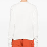T-shirt Lis Henley Classic a maniche lunghe in bianco Carrer - uomo 