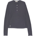 T-shirt Lis Henley Classic a maniche lunghe in blu Carrer - uomo 