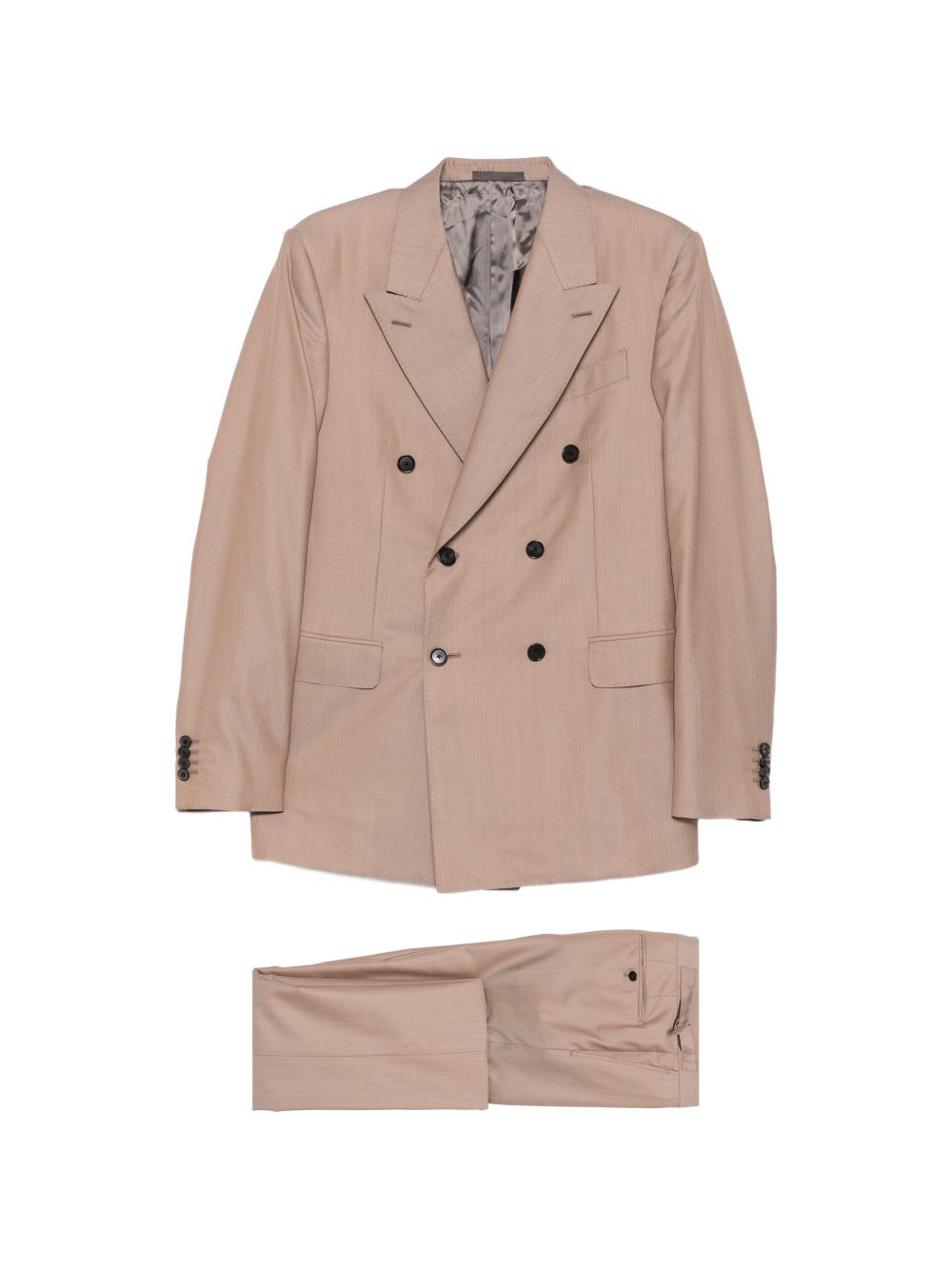 Completo doppiopetto in beige Caruso - uomo 