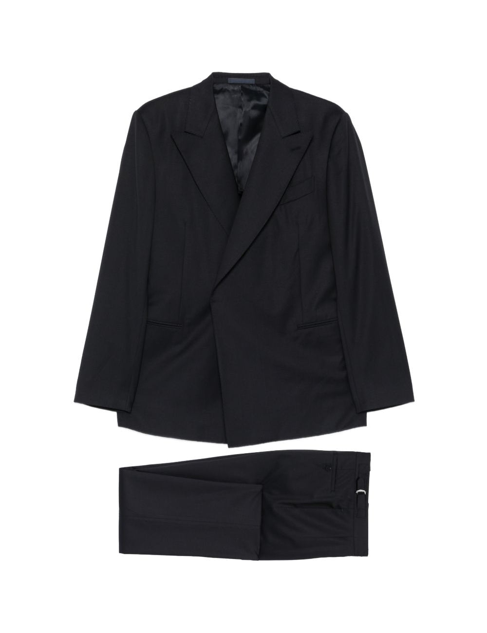 Completo in lana due pezzi  in blu Caruso - uomo 
