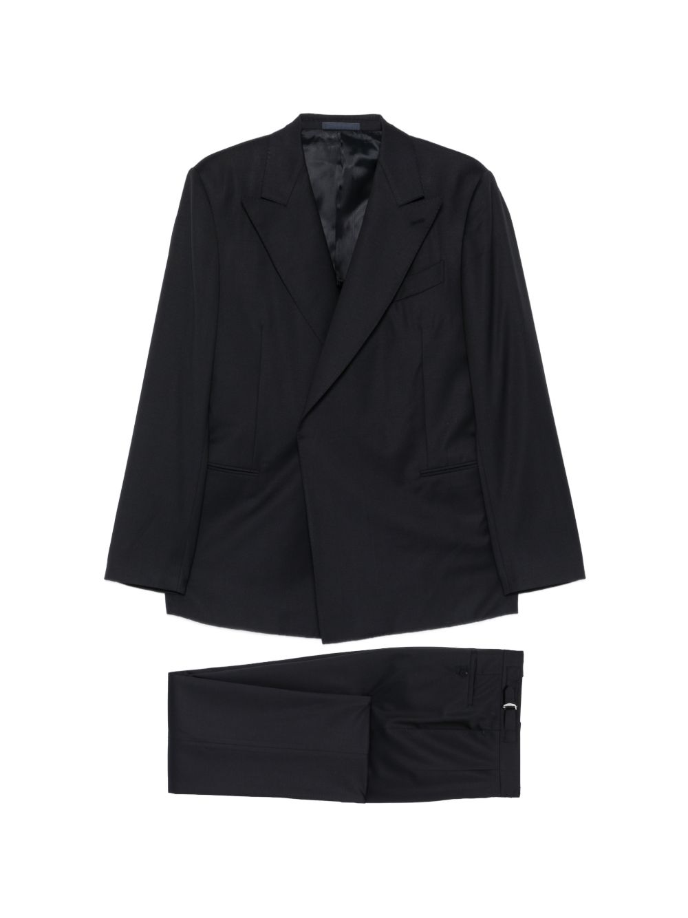 Completo in lana due pezzi  in blu Caruso - uomo 