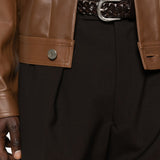 Pantaloni plissé  in marrone Caruso - uomo 