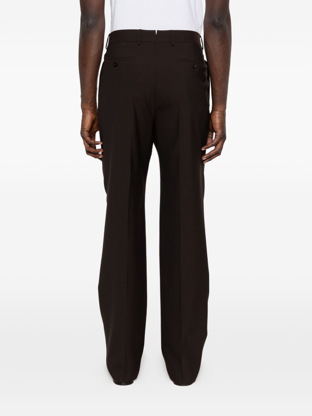 Pantaloni plissé  in marrone Caruso - uomo 