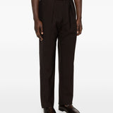 Pantaloni plissé  in marrone Caruso - uomo 