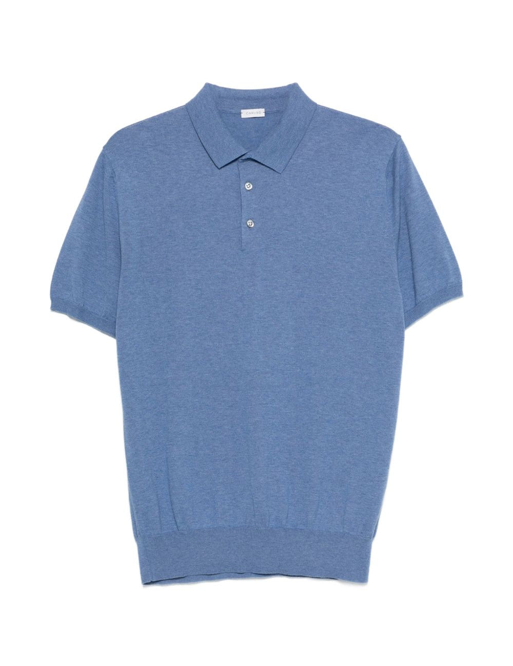 Polo a maniche corte in blu Caruso - uomo 