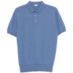 Polo a maniche corte in blu Caruso - uomo 