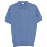 Polo a maniche corte in blu Caruso - uomo 