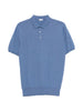 Caruso short-sleeved polo shirt in blue - men's