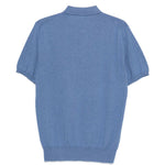 Polo a maniche corte in blu Caruso - uomo 