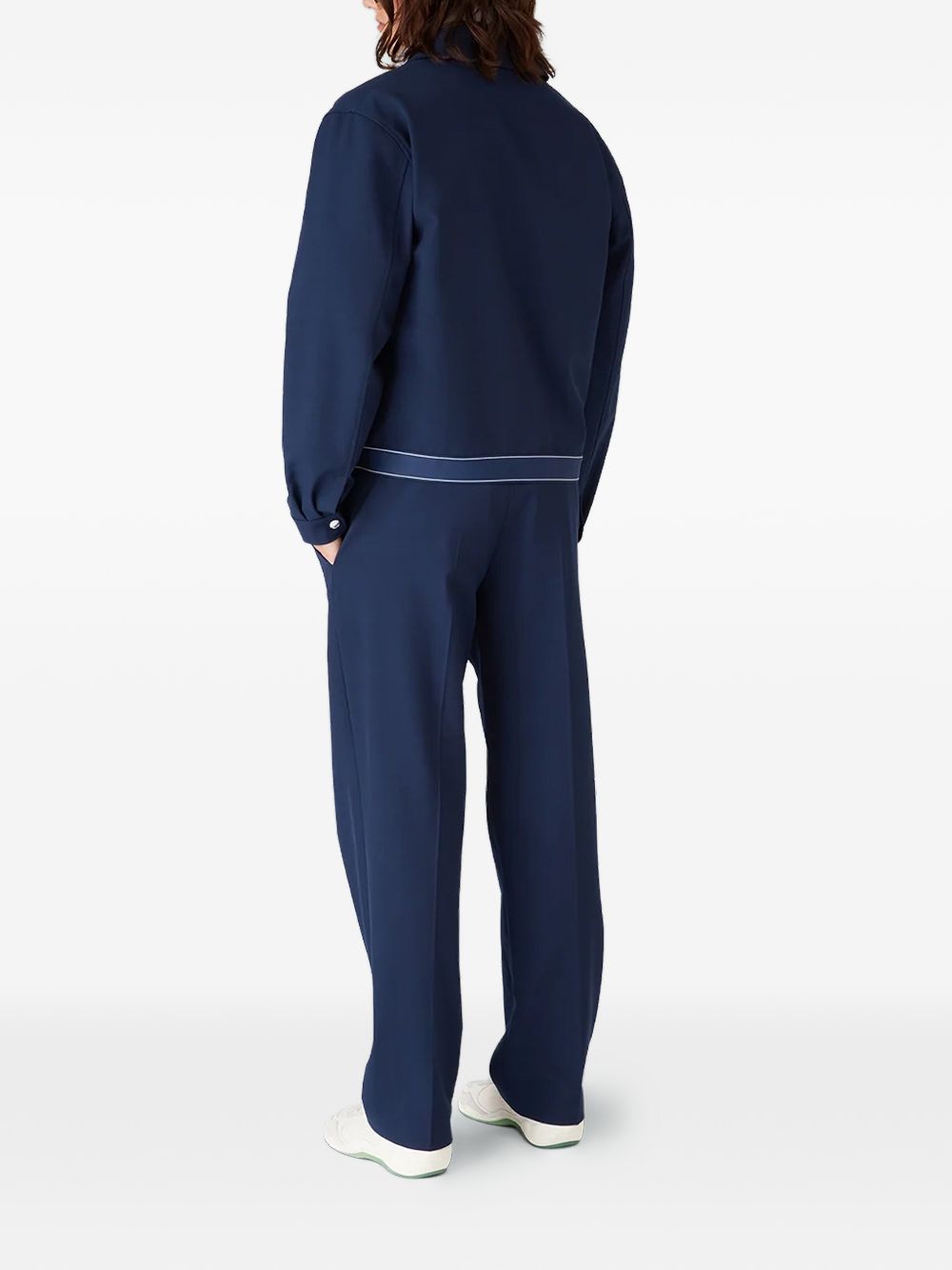 Giacca-camicia con logo in blu Casablanca - uomo 