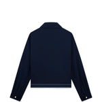 Giacca-camicia con logo in blu Casablanca - uomo 