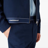 Giacca-camicia con logo in blu Casablanca - uomo 