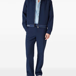 Giacca-camicia con logo in blu Casablanca - uomo 