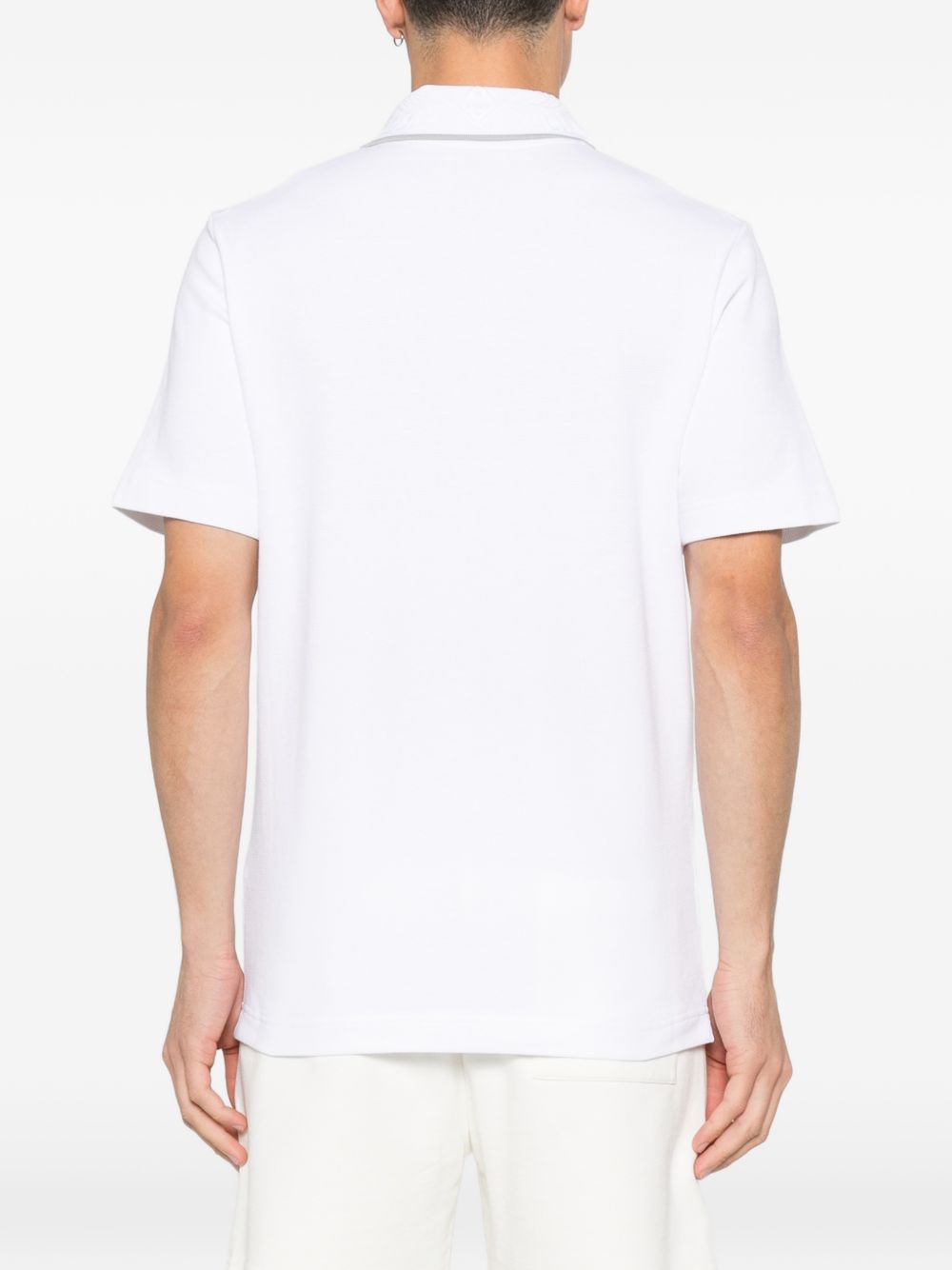 Polo con logo ricamato in bianco Casablanca - uomo 