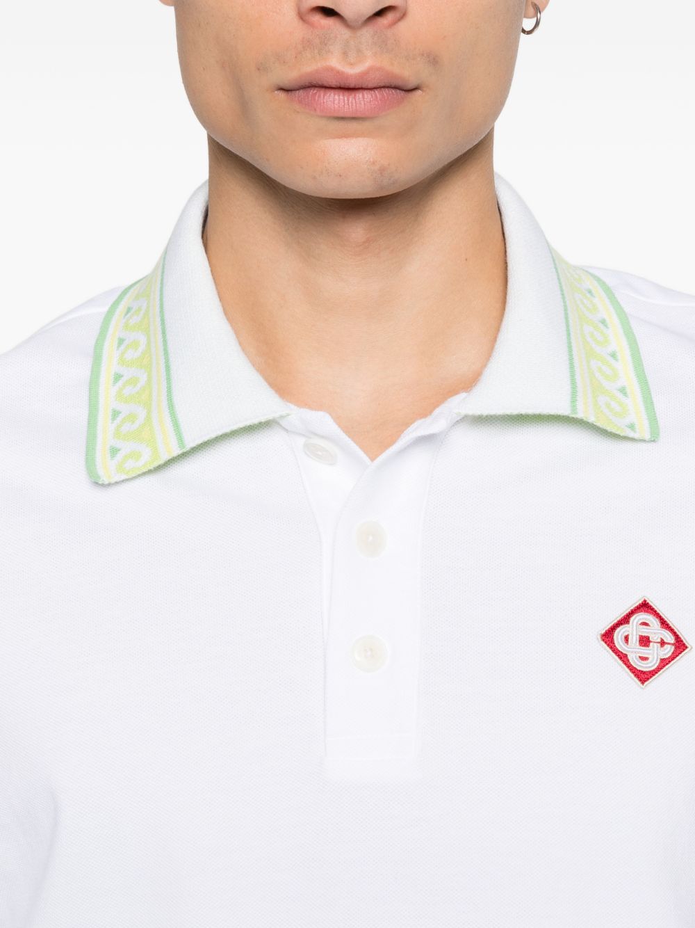 Polo Laurel in bianco Casablanca - uomo 
