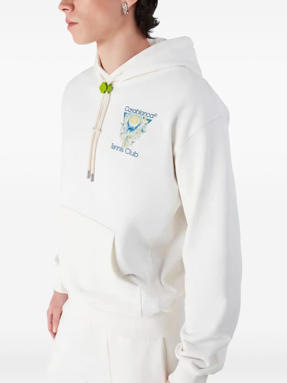 Felpa L'Arche de Tennis con cappuccio in bianco Casablanca - uomo 