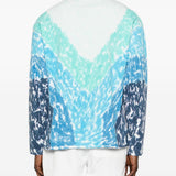 T-shirt con grafica tie-dye in blu Casablanca - uomo 