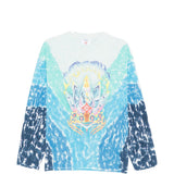 T-shirt con grafica tie-dye in blu Casablanca - uomo 