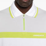 Polo con zip in bianco Casablanca - uomo 